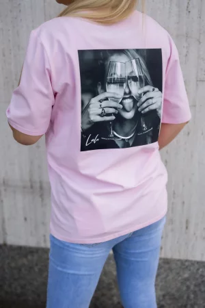 Cheers t-shirt pink