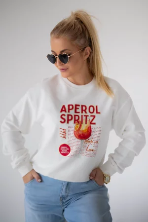 Aperol sweatshirt white