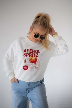 Aperol sweatshirt white