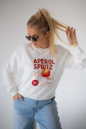 Aperol sweatshirt white