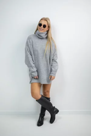 Mawi grey turtleneck sweater