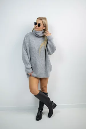 Mawi grey turtleneck sweater