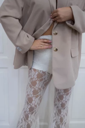 Bohol lace pants white