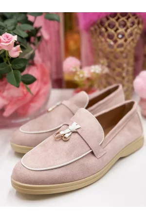 Mokasyny pudrowe pink