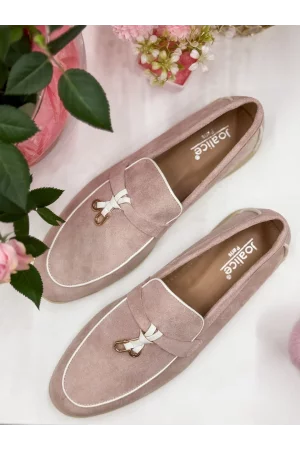 Mokasyny pudrowe pink